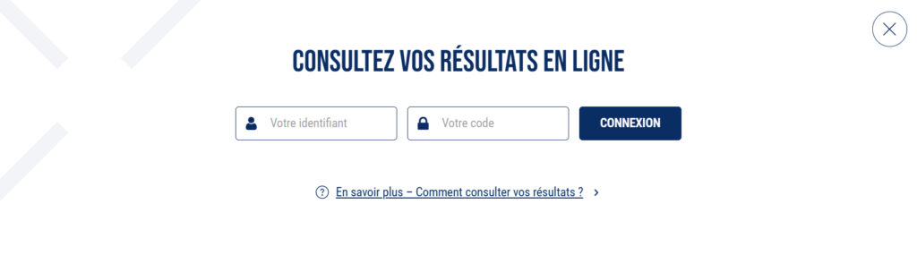 consultez vos résultats en ligne